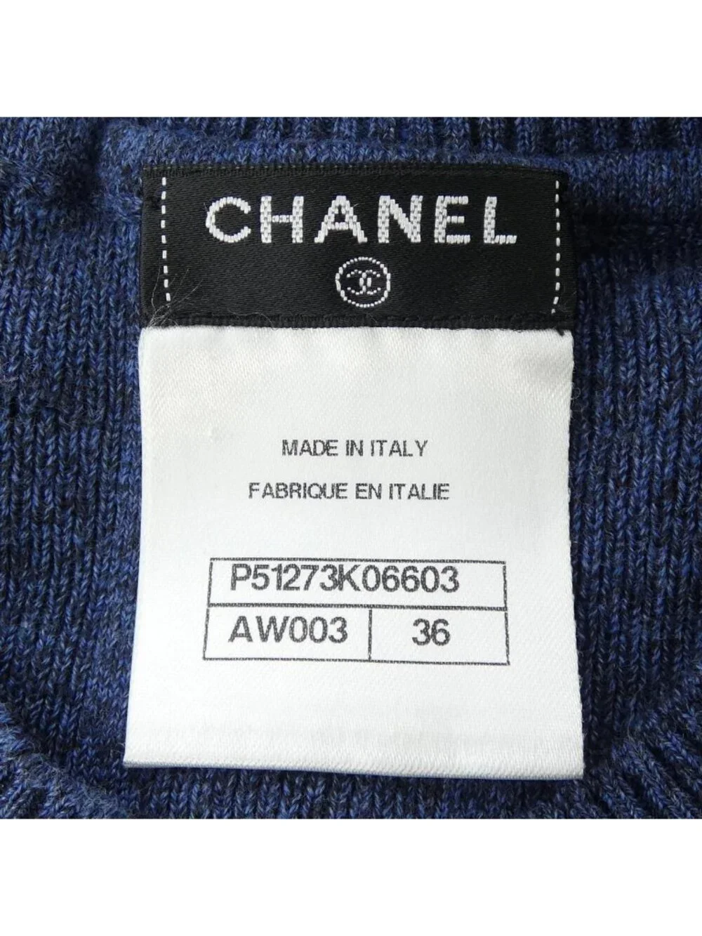 Chanel Knit Sweater Blue